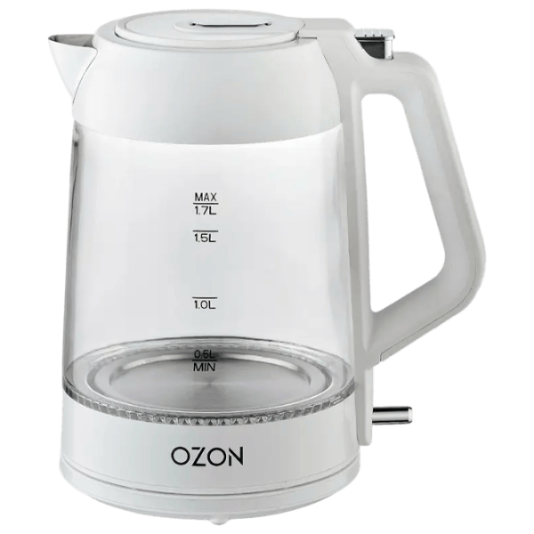Электрочайник Ozon EKC-1705A-GS 1.7л / Скрытый / Белый photo 2 Электрочайник Ozon EKC-1705A-GS 1.7л / Скрытый / Белый photo 2