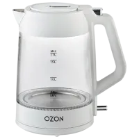 Ceainic electric Ozon EKC-1705A-GS 1.7l / Ascuns / White photo 2