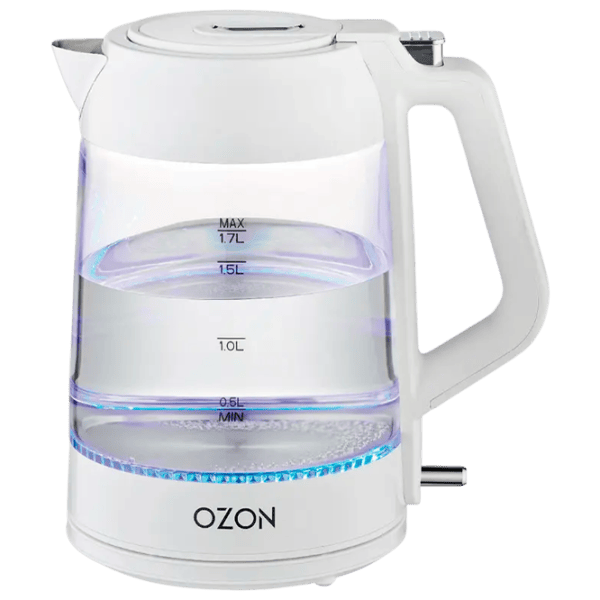 Электрочайник Ozon EKC-1705A-GS 1.7л / Скрытый / Белый photo 1 Электрочайник Ozon EKC-1705A-GS 1.7л / Скрытый / Белый photo 1