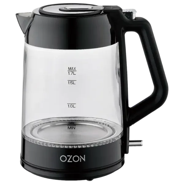 Электрочайник Ozon EKC-1705A-GS 1.7л / Скрытый / Черный photo 2