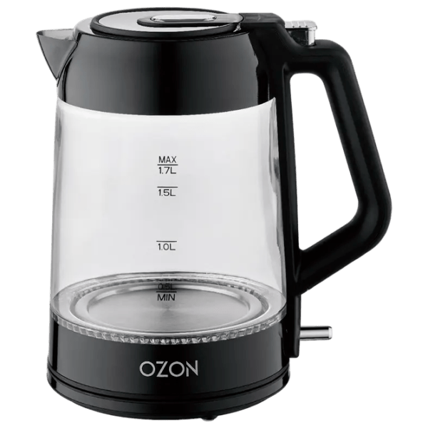 Электрочайник Ozon EKC-1705A-GS 1.7л / Скрытый / Черный photo 2