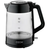 Ceainic electric Ozon EKC-1705A-GS 1.7l / Ascuns / Black photo 2