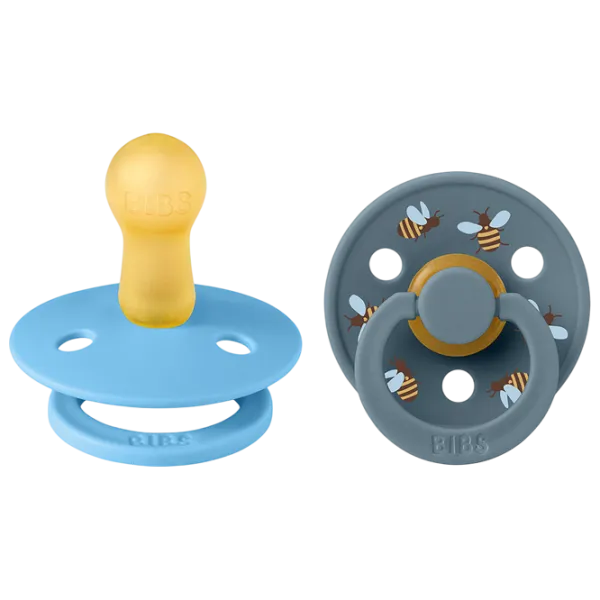 Соска круглая Bibs Colour 12024101 Унисекс / 6 месяцев - 18 месяцев / Латекс / Бензин photo 1