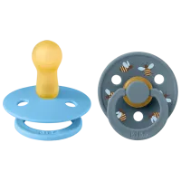 Соска круглая Bibs Colour 12024101 Унисекс / 6 месяцев - 18 месяцев / Латекс / Бензин