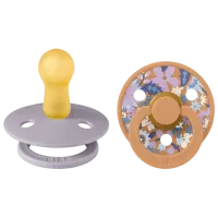 Соска круглая Bibs Liberty Colour 11021102 Унисекс / 0 месяцев - 6 месяцев / Латекс / Pumpkin