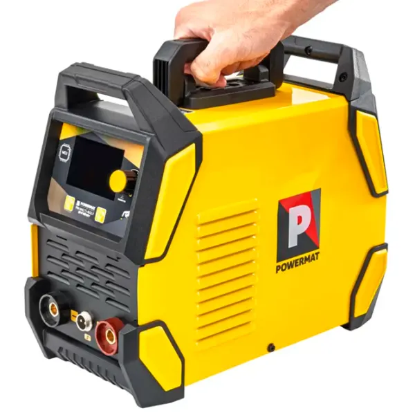 Aparat de sudat Powermat PM-IMGTS-160LP 220 V semiautomat (MIG/MAG), cu electrod (MMA), cu gaz inert (TIG) / Yellow photo 5
