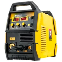 Сварочный аппарат Powermat PM-IMGT-200LP 220 В полуавтоматическая (MIG/MAG), ручная дуговая (MMA), аргонно-дуговая (TIG) / Желтый