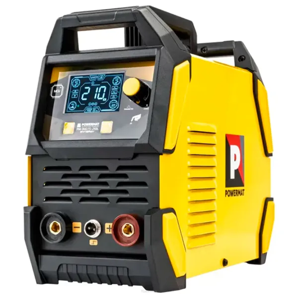 Сварочный аппарат Powermat PM-IMGTS-210L 220 В ручная дуговая (MMA), аргонно дуговая (TIG) / Желтый photo 1