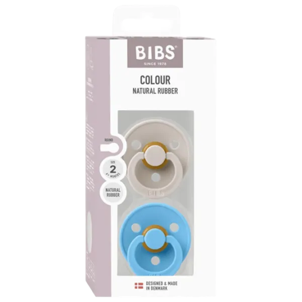 Suzetă cu tetina rotundă Bibs Studio Colour 120462 Unisex / 0 luni - 18 luni / Latex / Breeze  photo 5 Suzetă cu tetina rotundă Bibs Studio Colour 120462 Unisex / 0 luni - 18 luni / Latex / Breeze  photo 5