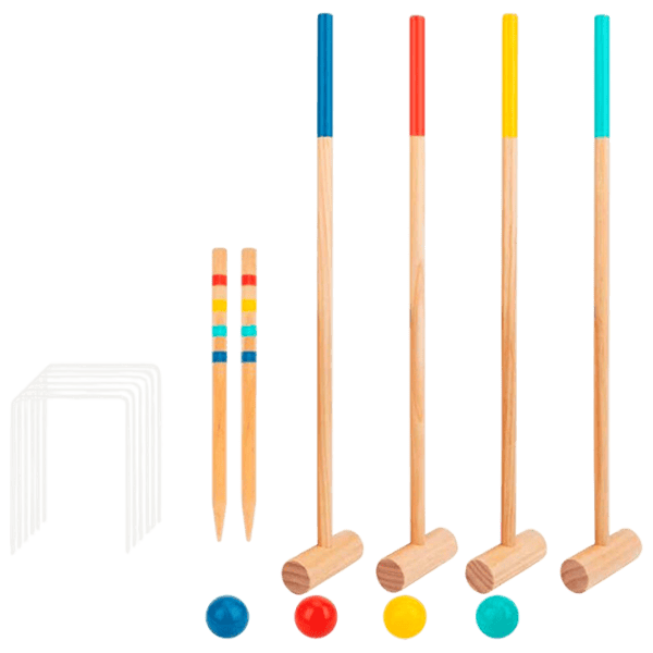 Set jucării Tooky Toy Croquet TH366 3+ / Multicolor Lemn natural photo 1