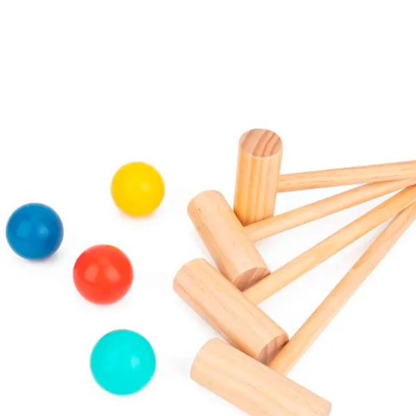 Set jucării Tooky Toy Croquet TH366 3+ / Multicolor Lemn natural photo 3