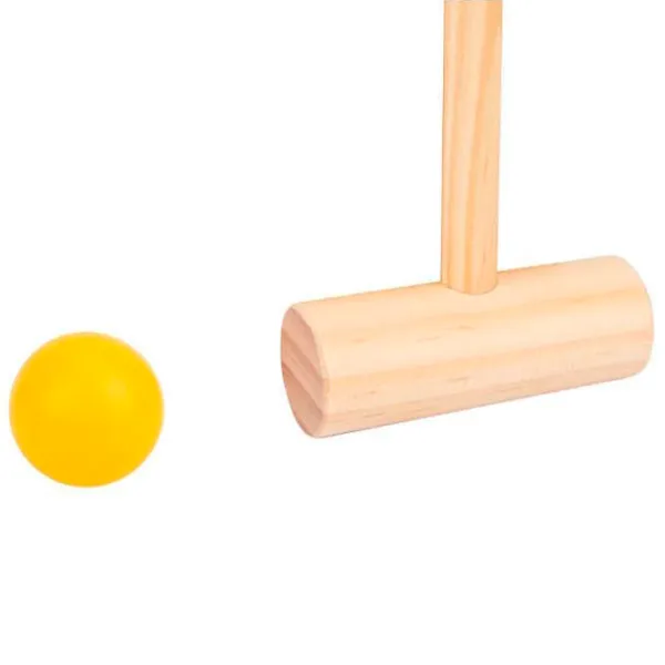 Set jucării Tooky Toy Croquet TH366 3+ / Multicolor Lemn natural photo 5