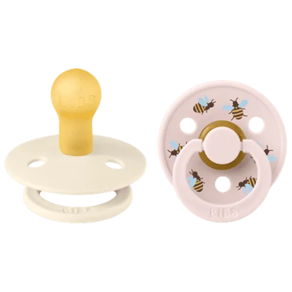 Соска круглая Bibs Studio Colour 12024103 Для девочек / 6 месяцев - 18 месяцев / Латекс / Слоновая кость photo 1