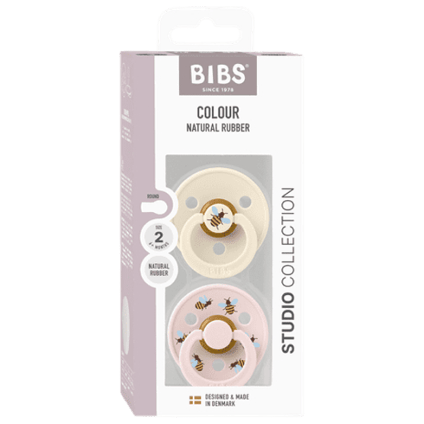 Соска круглая Bibs Studio Colour 12024103 Для девочек / 6 месяцев - 18 месяцев / Латекс / Слоновая кость photo 5