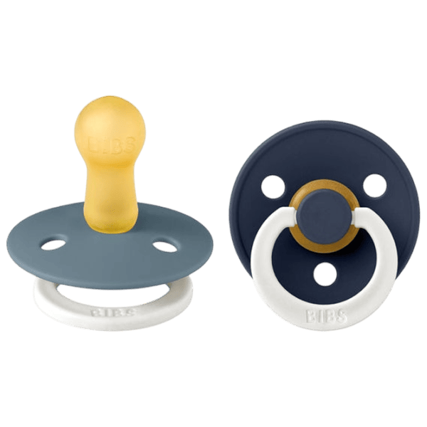 Соска круглая Bibs Colour Glow 120455 Унисекс / 6 месяцев - 18 месяцев / Латекс / Глубокий космос photo 1