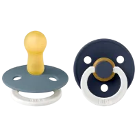 Соска круглая Bibs Colour Glow 120455 Унисекс / 6 месяцев - 18 месяцев / Латекс / Глубокий космос