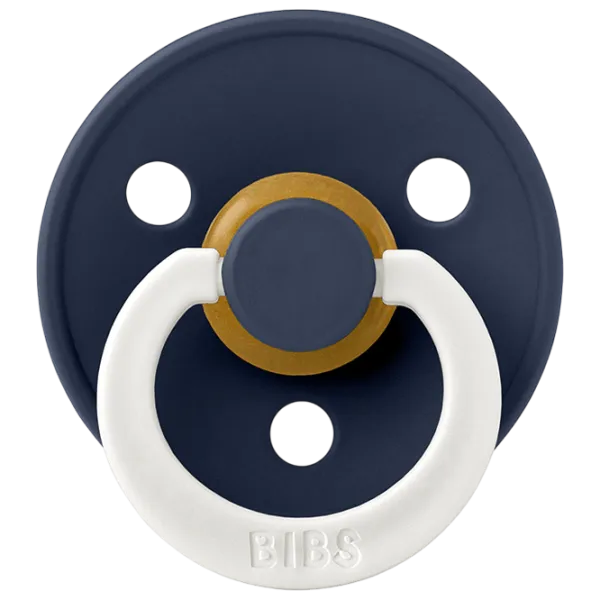 Соска круглая Bibs Colour Glow 120455 Унисекс / 6 месяцев - 18 месяцев / Латекс / Глубокий космос photo 3