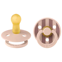 Соска круглая Bibs Studio Colour 12022104 Для девочек / 0 месяцев - 6 месяцев / Латекс / Blush Pink