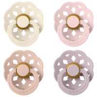 Соска круглая Bibs Studio Colour 230245 Для девочек / 0 месяцев - 6 месяцев / Латекс / Розовый