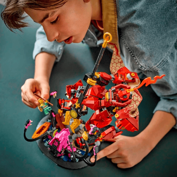 Constructor LEGO The Fire Knight Mech Figuri/ Red photo 3