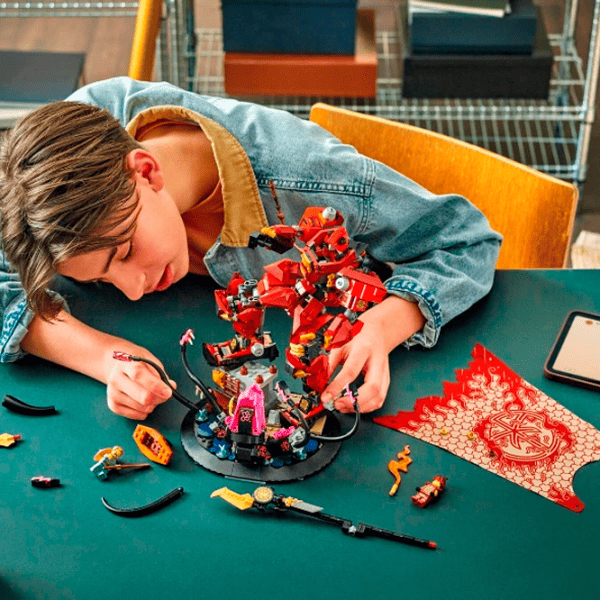 Constructor LEGO The Fire Knight Mech Figuri/ Red photo 6