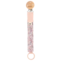 Держатель для пустышки универсальный Bibs X Liberty 942111244 Для девочек / 0 месяцев - / Латекс, силикон / Розовый