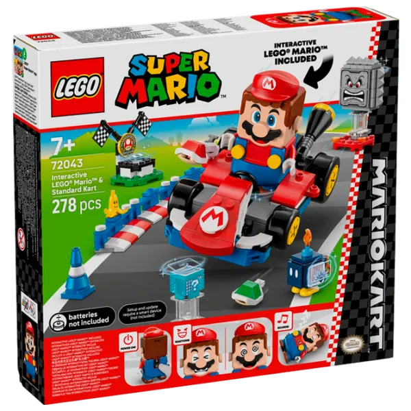 Constructor LEGO Interactive Mario & Standard Kart Clasic/ Red photo 1