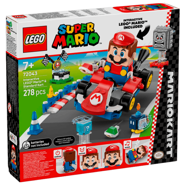 Constructor LEGO Interactive Mario & Standard Kart Clasic/ Red photo 1