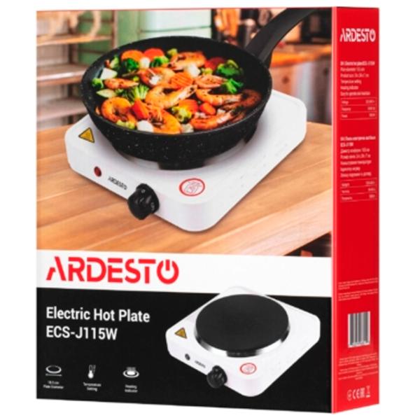 Plită de masă Ardesto ECS-J115W Electrică / White photo 2 Plită de masă Ardesto ECS-J115W Electrică / White photo 2