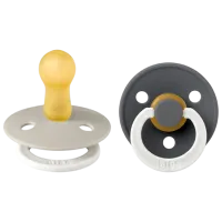 Suzetă cu tetina rotundă Bibs Boheme 110456 Unisex / 0 luni - 6 luni / Latex / Sand