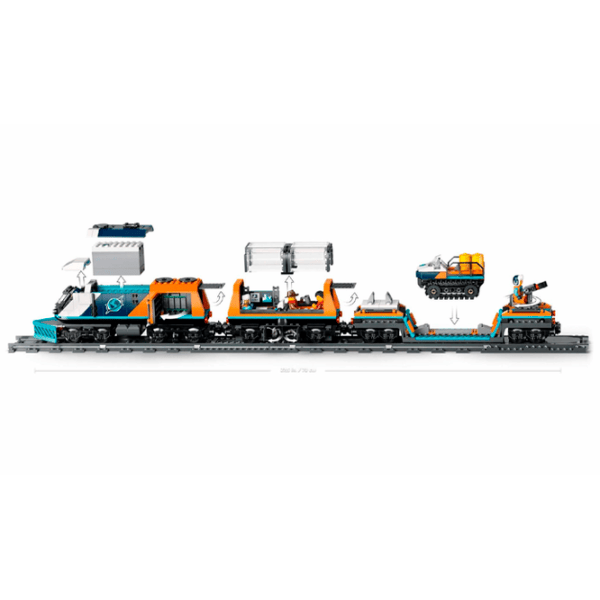 Constructor LEGO Explorer's Arctic Polar Express Train Transport/ Blue photo 3