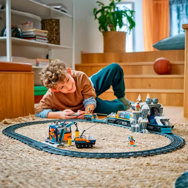 Constructor LEGO Explorer's Arctic Polar Express Train Transport/ Blue photo 8