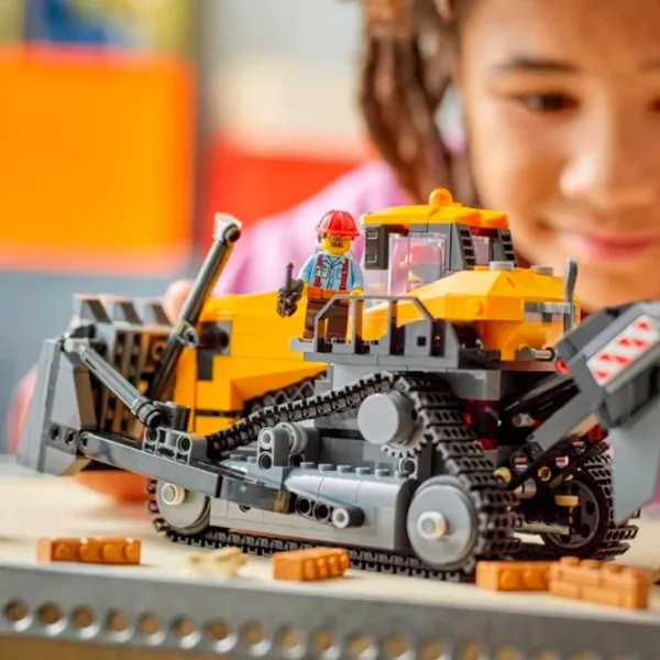 Constructor LEGO Bulldozer Transport/ Yellow photo 6