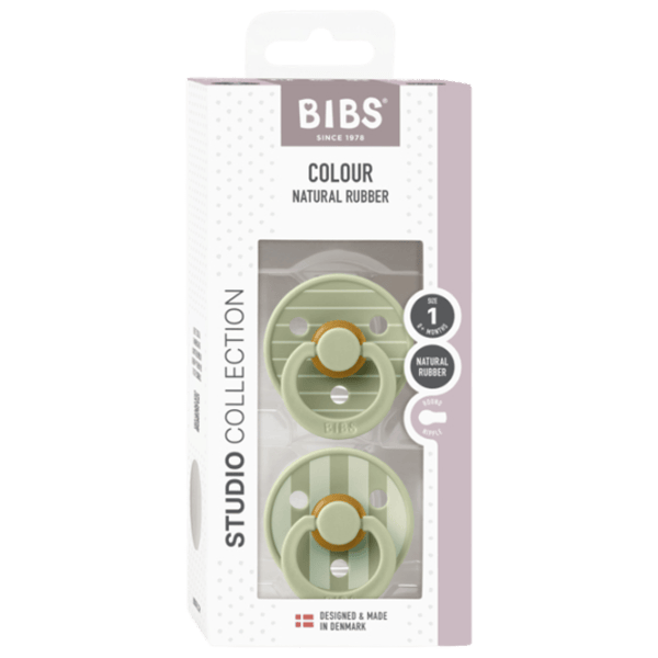 Suzetă cu tetina rotundă Bibs Studio Colour 11015102  Unisex / 0 luni - 6 luni / Latex / Green photo 4 Suzetă cu tetina rotundă Bibs Studio Colour 11015102  Unisex / 0 luni - 6 luni / Latex / Green photo 4