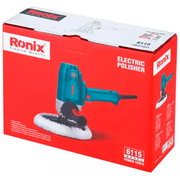 Полировальная машина Ronix 6115 Синий photo 8