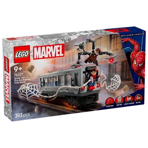 Constructor LEGO Spider-Man Vs. Doc Ock Subway Train Scene Scenă din film/ Gray photo 1