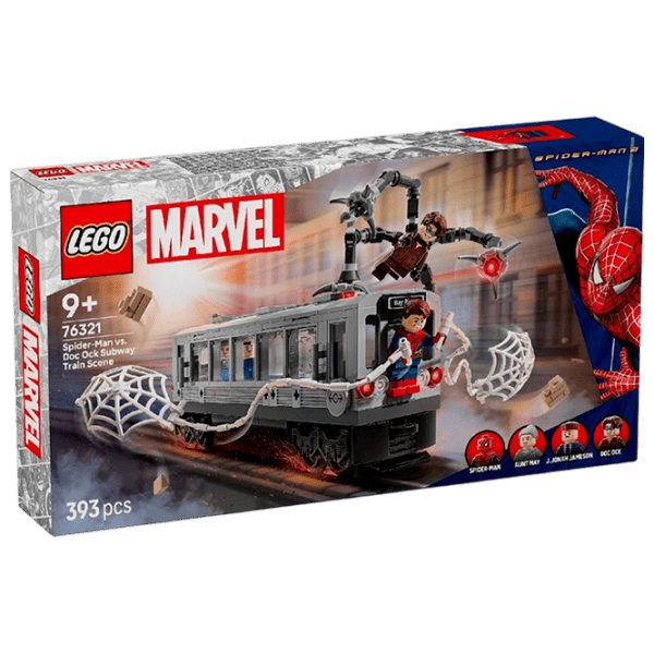 Constructor LEGO Spider-Man Vs. Doc Ock Subway Train Scene Scenă din film/ Gray photo 1