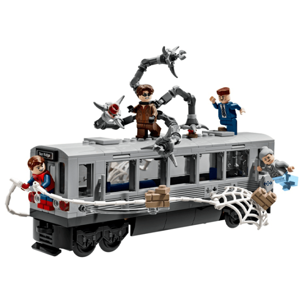 Constructor LEGO Spider-Man Vs. Doc Ock Subway Train Scene Scenă din film/ Gray photo 2