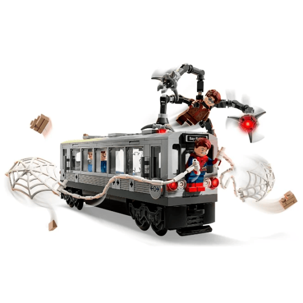 Constructor LEGO Spider-Man Vs. Doc Ock Subway Train Scene Scenă din film/ Gray photo 3