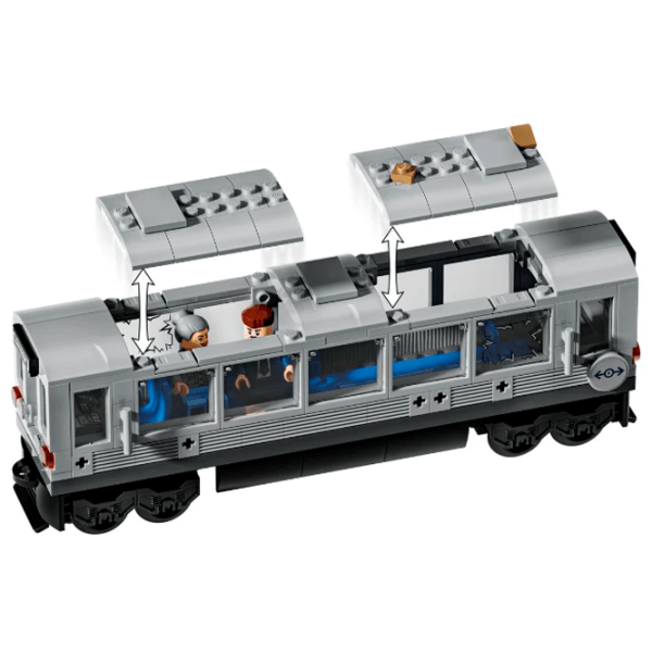 Constructor LEGO Spider-Man Vs. Doc Ock Subway Train Scene Scenă din film/ Gray photo 4