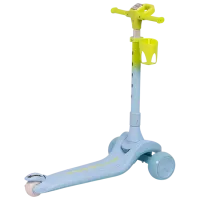 Trotinetă pentru copii cu trei roți Caretero Satura (CT.225900) 50 kg/ Blue photo 2