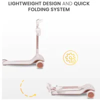 Детский трёхколёсный самокат Caretero Satura (CT.225900) 50 кг/ Розовый photo 16