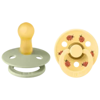 Соска круглая Bibs Studio Colour 11025102 Унисекс / 0 месяцев - 6 месяцев / Латекс / Pale