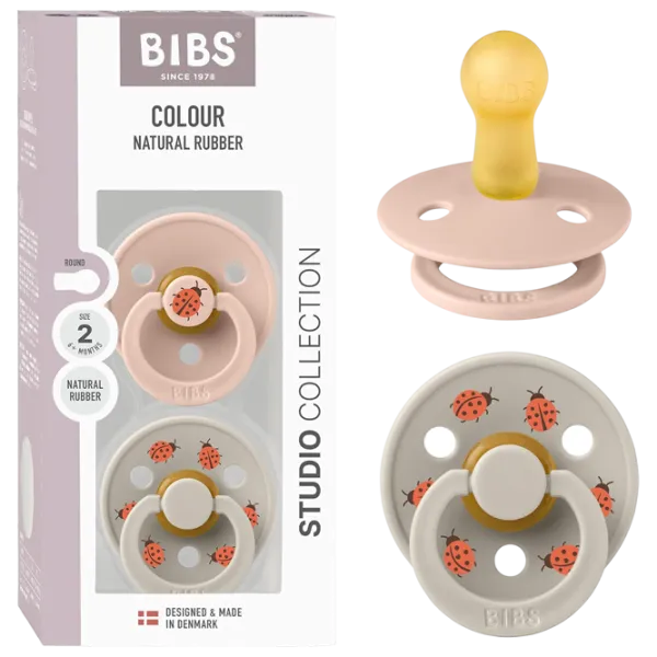 Соска круглая Bibs Studio Colour 12025101 Унисекс / 6 месяцев - 18 месяцев / Латекс / Blush Pink photo 5