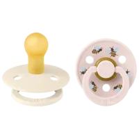 Соска круглая Bibs Studio Colour 11024103 Унисекс / 0 месяцев - 6 месяцев / Латекс / Слоновая кость