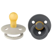 Соска круглая Bibs Studio Colour 130381 Унисекс / 18 месяцев - 36 месяцев / Латекс / Iron