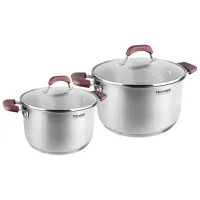 Набор кастрюль Rondell RDS-822 5.6л Нержавеющая сталь / Нержавеющая сталь