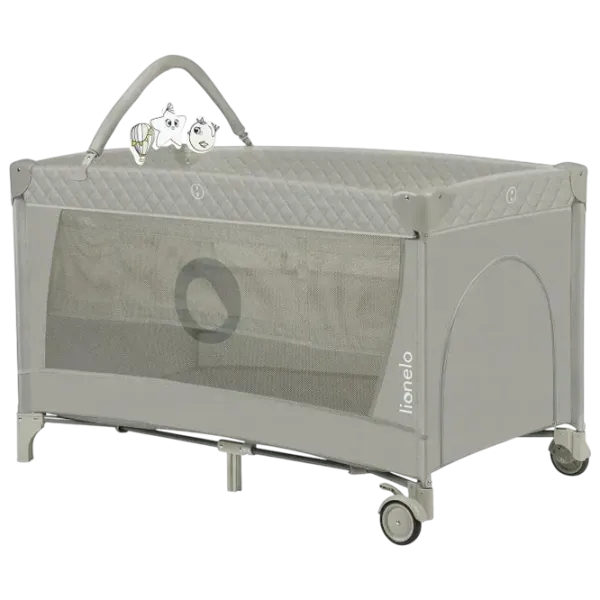 Țarc pentru copii Lionelo Flower (LN.224834) 0 luni - 3 ani / Cappuccino photo 1