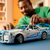 Constructor LEGO 2 Fast 2 Furious Nissan Skyline Gt-R Mașină/ Gray photo 5