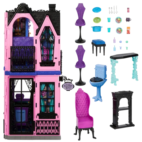 Căsuță pentru păpuși Monster High Boo-tique Hotel JBF16 căsuță / 3+ photo 1